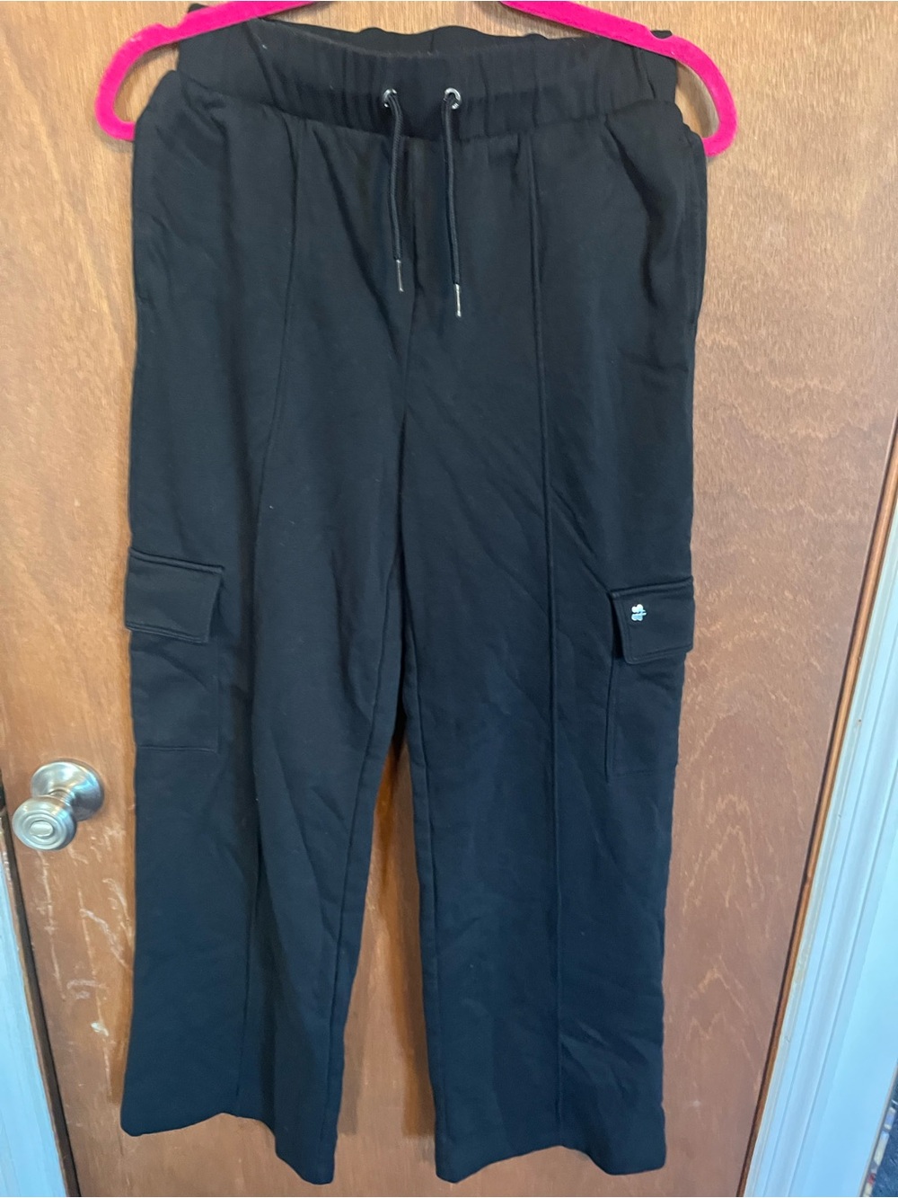 Men's Black Cargo Jogger Pants